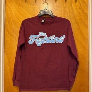 Phillies “The Fightins” Heavy Cotton Maroon Long Sleeve Shirt